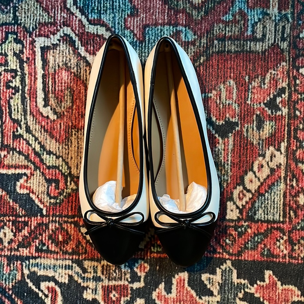 J. Crew Factory Cap-toe Ballet flats